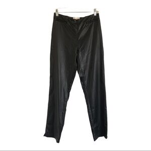 Cache Vintage 80s Shiny Black Pant Size 8